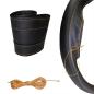 Preview: XLBG3 Xkeribom Leder Lenkradbezug zum Schnüren 37-38cm Sport Design mit Farbauswahl + STAFFELPREISE